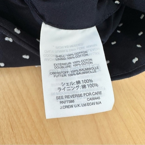 J.crew-high Rise Tie Waist Shorts in Clip Dot (Size:14) - Picture 9 of 10